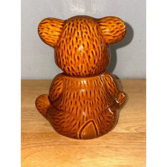 Vintage Ceramic Honey Bear Figurine Collectible Decor Honey Pot B Taiwan - Picture 5 of 9